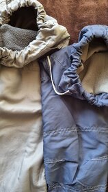 Zimná bunda, zateplené nohavice, rukavice 110 - 3