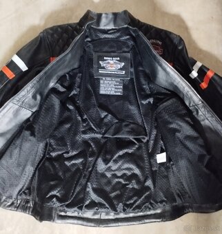 Moto Kožená Dámska Bunda Black Harley Davidson - 3