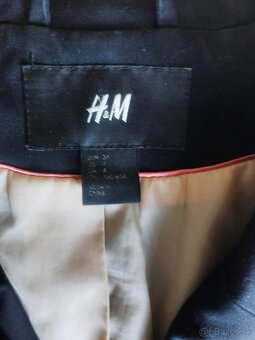 Elegantné čierne sako H&M XS - 3