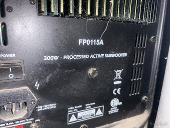 Predám 2 ks aktívne RH Sound a subwofer Soundking FP0115A - 3