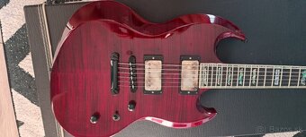 Predám elektrickú gitaru ESP LTD VIPER 1000 See Thru Cherry - 3