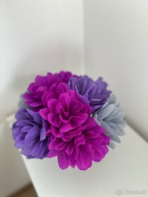 Kytica / kvety z krepoveho papiera - 3