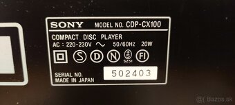 Predám 100 CD menič Sony CDP-CX100 - 3