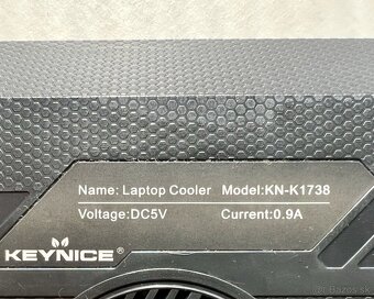 Notebook cooler-6 ventilátorov, digi display, vysoko účinný - 3