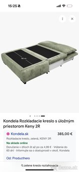Rozkladacie kreslo s úložným priestorom - 3