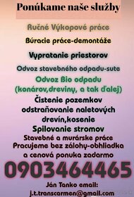Búracie práce-čistenie pozemkov-ručné Výkopové práce - 3
