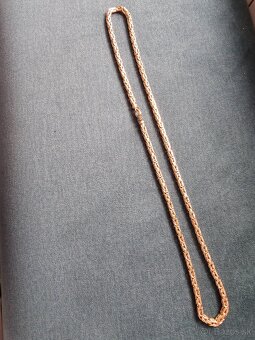 Kráľovský vzor 14 karátov zlatá retiazka - 3