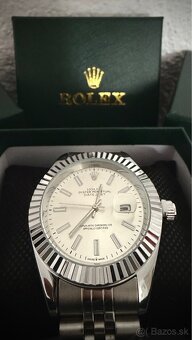 • Hodinky Rolex Oyster Perpetual biele • - 3
