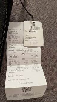 Kožená kabelka čierna Kara, nová - 3