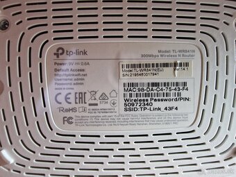 Predám TP-LINK TL-WR841N WIFI - 3