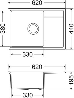 Granitovy drez (Nový)+bateria ,kompl.sif.sada - 3
