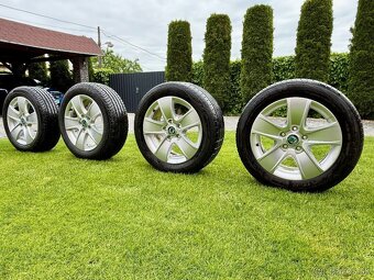 Komplet letnú sadu alu Škoda CRATERIS 5x112 205/55 R16. - 3