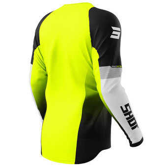 Priedušný mx komplet nohavice a dres žlté neon shot - 3