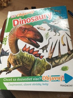 Predam knihy Dinosaury, Kapitan Bombardak a Zivot Adama. - 3