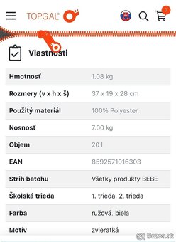 Predám školskú tašku pre prváčika ( 1.stupeň) - 3