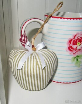 Šité dekorácie - sada 5 kusov - 3