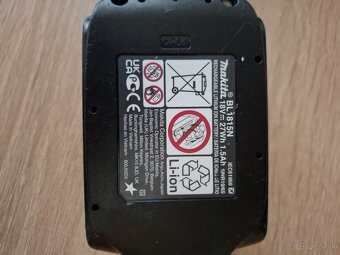 Aku skrutkovač makita 18v, 1 batéria - 3