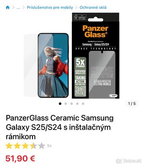 PanzerGlass Samsung Galaxy S25/S24 - 3