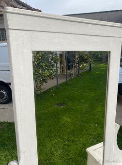 Retro toaletná skrinka so zrkadlom na chalupu, - 3