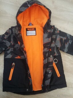 Super teplá zimná bunda veľ.110 s hrejivým flísom - 3