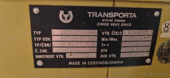 stará mechanická váha značky Transporta - 3