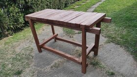 Pracovný stôl drevo - 3