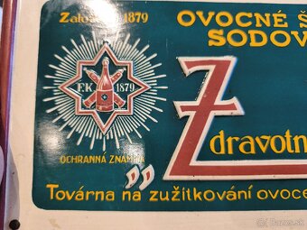 Stará reklamná cedula ,tabuľa. - 3
