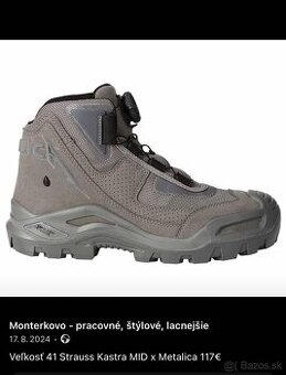 Veľkosť 41, MIX, kvalitné pracovné topánky, TOP - 3