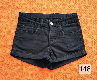 Dievčenské rifľové kraťasy 146 - 3