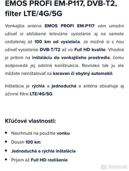 Antena vonkajsia 1ks 12€ - 3