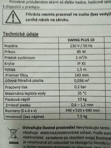 Piesková filtrácia Swing Plus 10 - 3