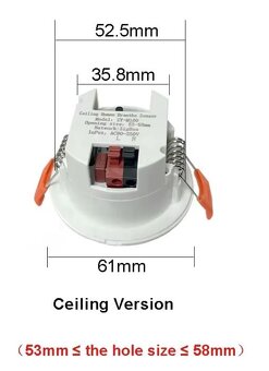 Tuya ZigBee radarový senzor prítomnosti - 3