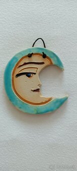 Ozdoby na stenu - na zavesenie slniečko a mesiac - 3