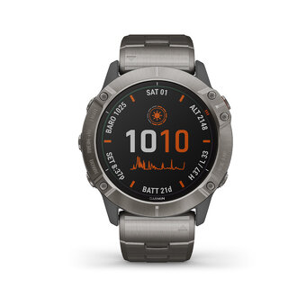 Predam Garmin fenix 6X PRO Solar, Titanium/Black Band - 3