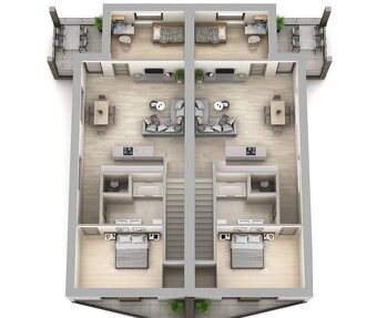 Novostavba 3 izbový byt 90,96 m2 s 2 terasami a parkoviskom - 3