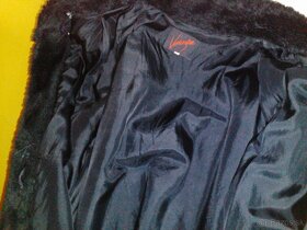 Čierny dámsky kožuch nepravý,Dámsky kabát - 3