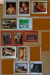 Nádherné poštové známky UMENIE 2 - 3