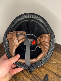 Moto prilba D33 + retro okuliare (veľ. XXL, 63–64 cm) - 3