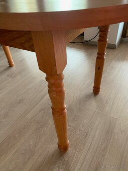 Rozkladací jedálenský stôl 160 x 80 - 3