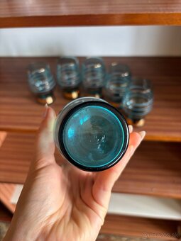 Modre pozlatene pohare - 3