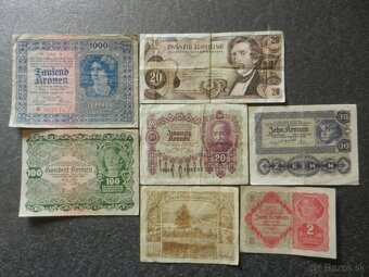 Bankovky staré RU a staré Rakúsko - 3