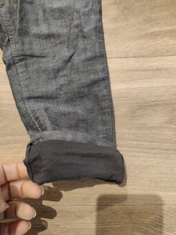 Zateplené hrubé nohavice,rifle - 3