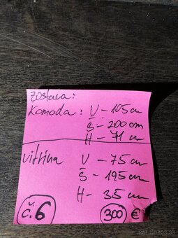 Komoda + vitrína č.6 - 3