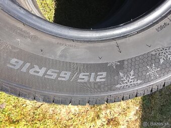 Predám zimné pneu 215/65r16 6/7mm - 3