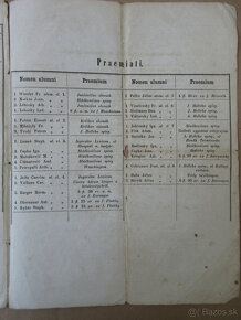 Dokument rímskokat. gymnázium B. Bystrica r. 1863 - 3