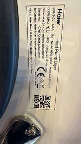 Predam Sušičku bielizne Haier HD90-A3979 v bielej farbe s te - 3
