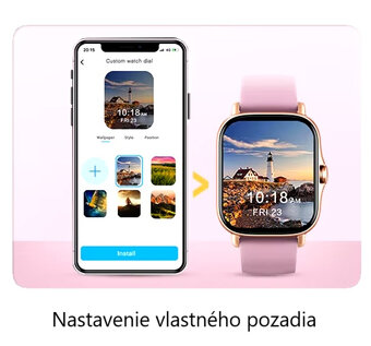 Fitness smart hodinky X8 (čierne, sivé, ružové, zlaté) - 3