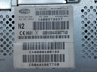 Originál rádio s telefónom a navigáciou pre PSA , RT3 - 3