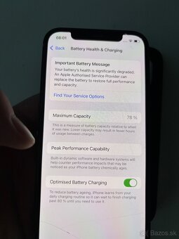 iPhone 12, 64gb, 78% zdravie batérie+ nabíjačka. - 3