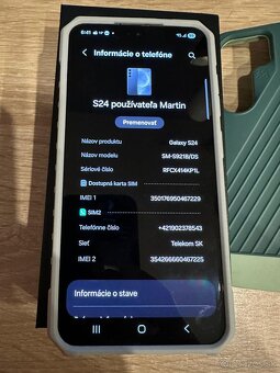 Predám Samsung s24 256GB Black záruka - 3